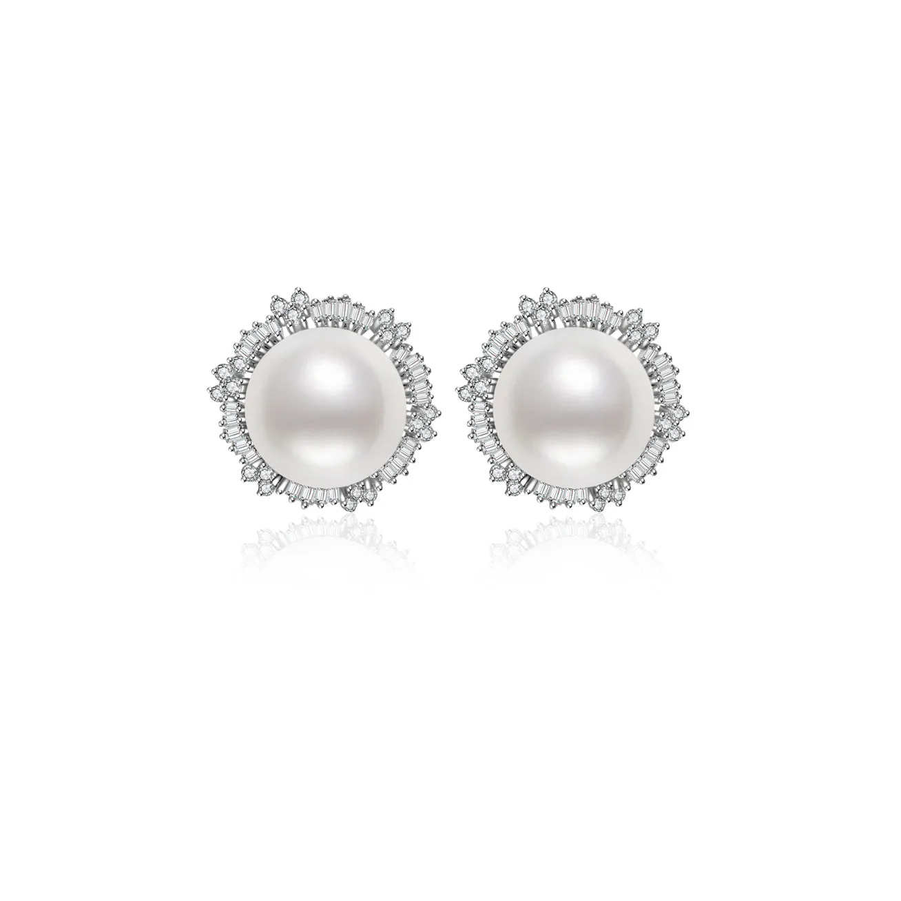 18K Solid Gold Edison Pearl Earrings KE00010 | GARDENS