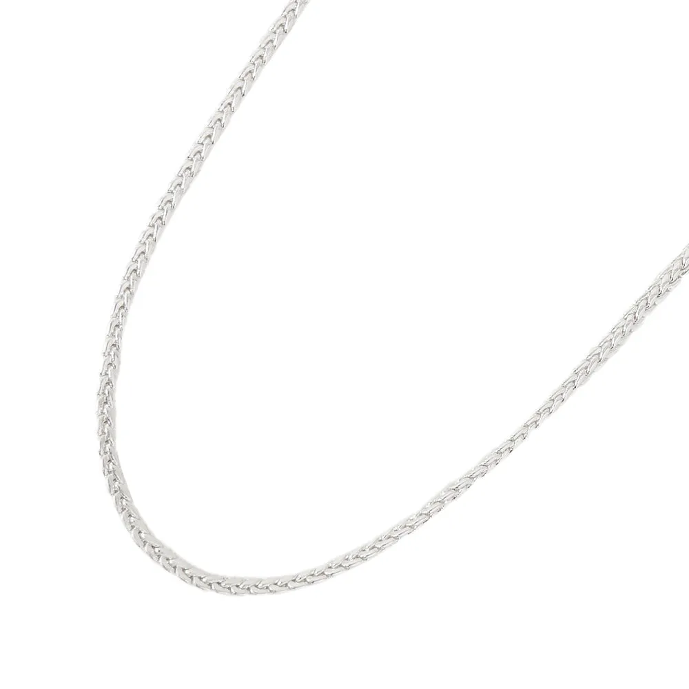 925 Pure Sterling St Silver Plated Platted Chain Necklace  For Women By Accessorize London