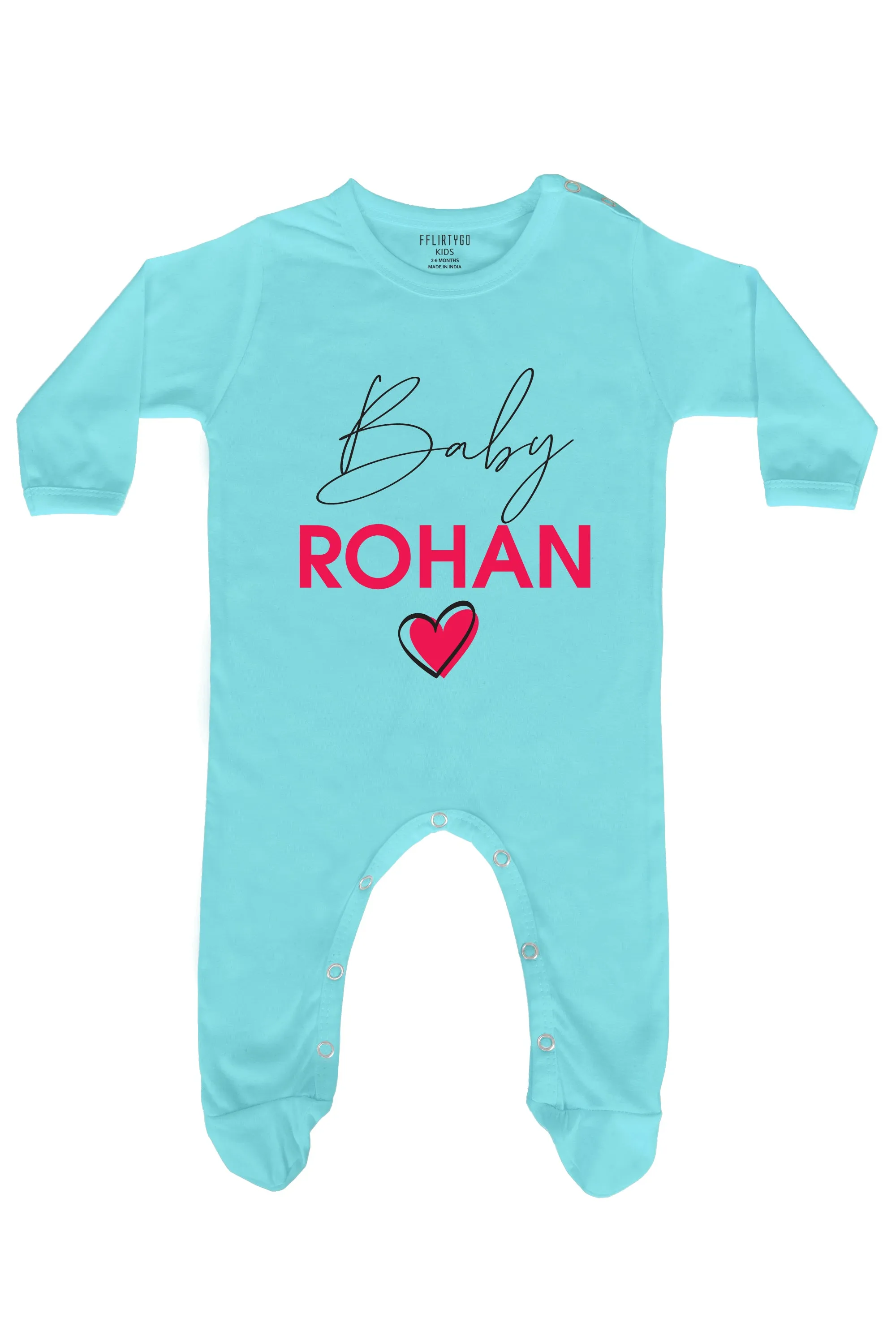 A Baby With Heart Baby Romper | Onesies w/ Custom Name