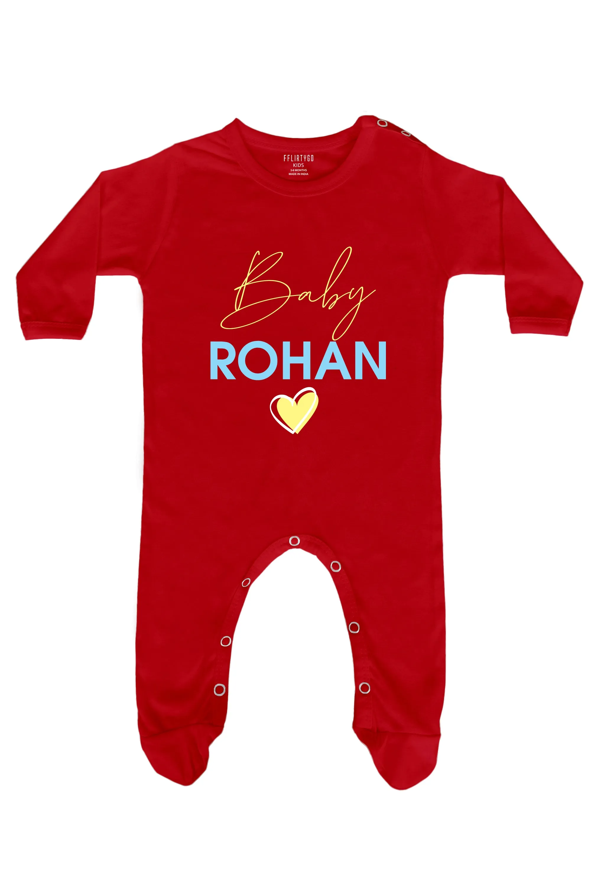 A Baby With Heart Baby Romper | Onesies w/ Custom Name