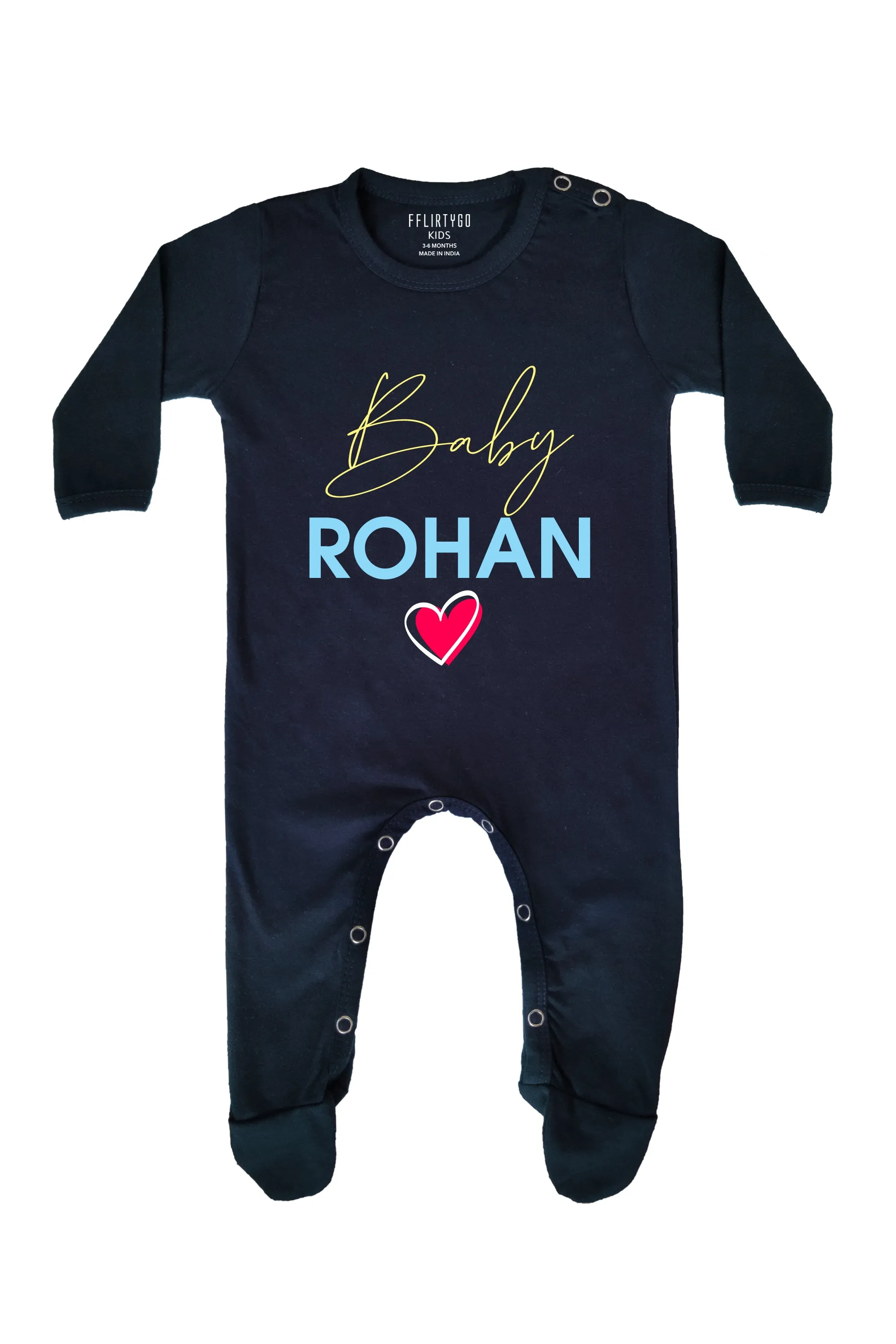 A Baby With Heart Baby Romper | Onesies w/ Custom Name