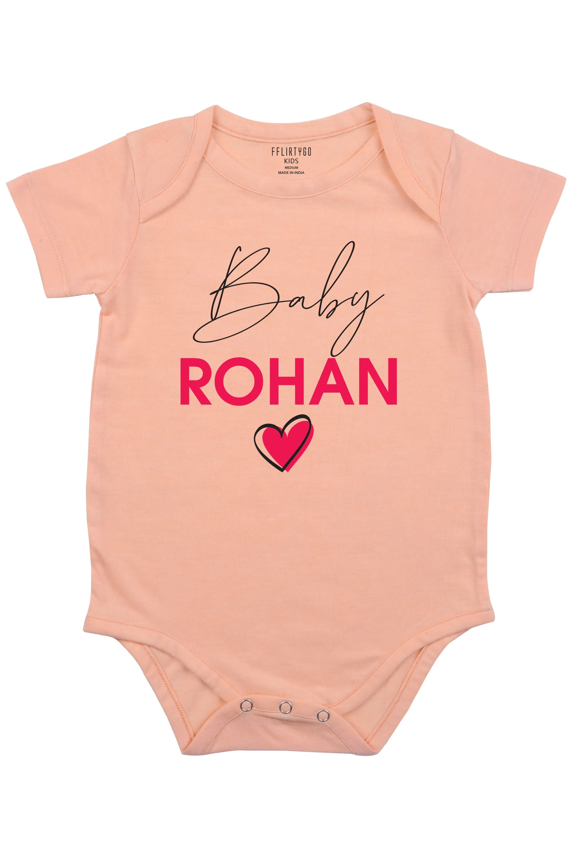 A Baby With Heart Baby Romper | Onesies w/ Custom Name