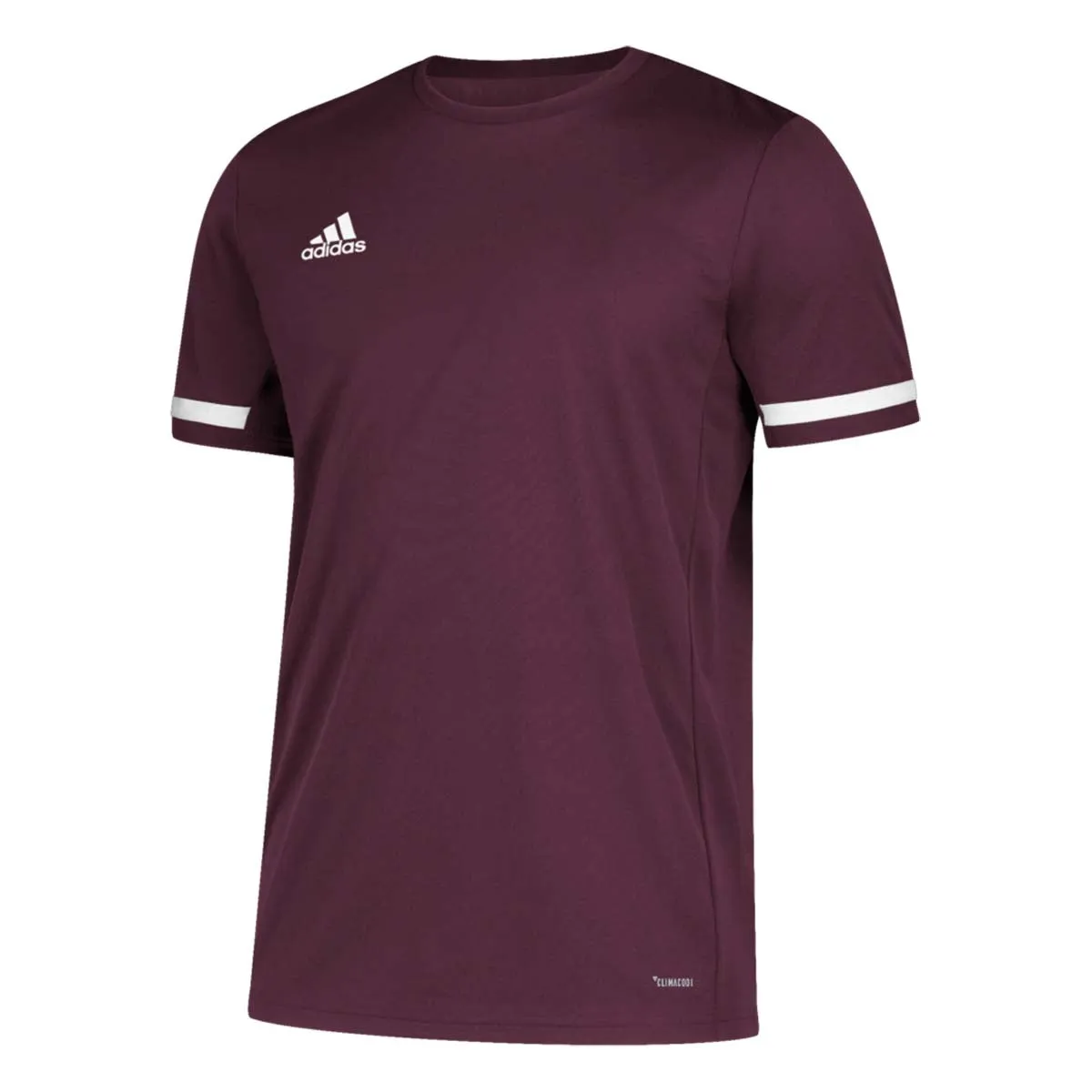 adidas Men's Maroon/White Team 19 Short Sleeve Jersey