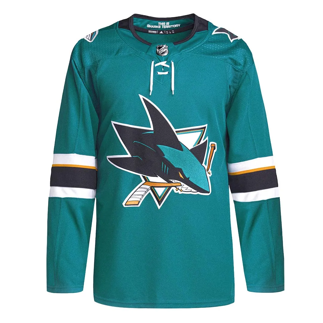 adidas - Men's San Jose Sharks Authentic Home Jersey (CA7110)