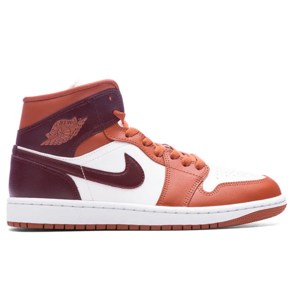 Air Jordan 1 Mid - Dusty Peach/Night Maroon/Sail