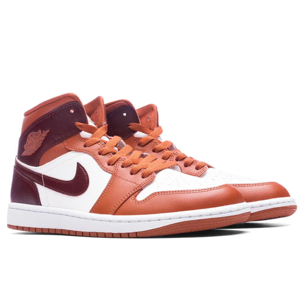 Air Jordan 1 Mid - Dusty Peach/Night Maroon/Sail