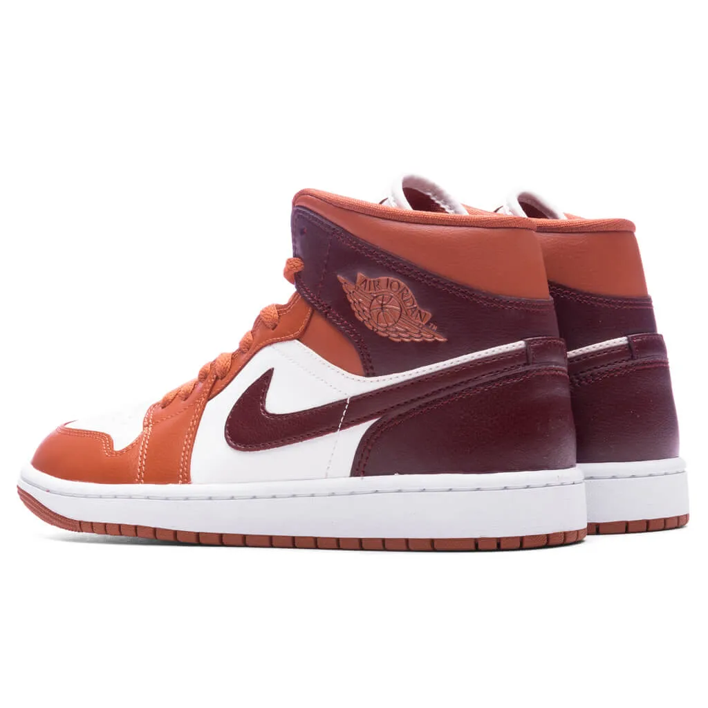 Air Jordan 1 Mid - Dusty Peach/Night Maroon/Sail