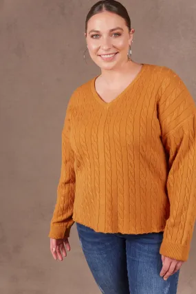 Alawa Cable Knit - Ochre