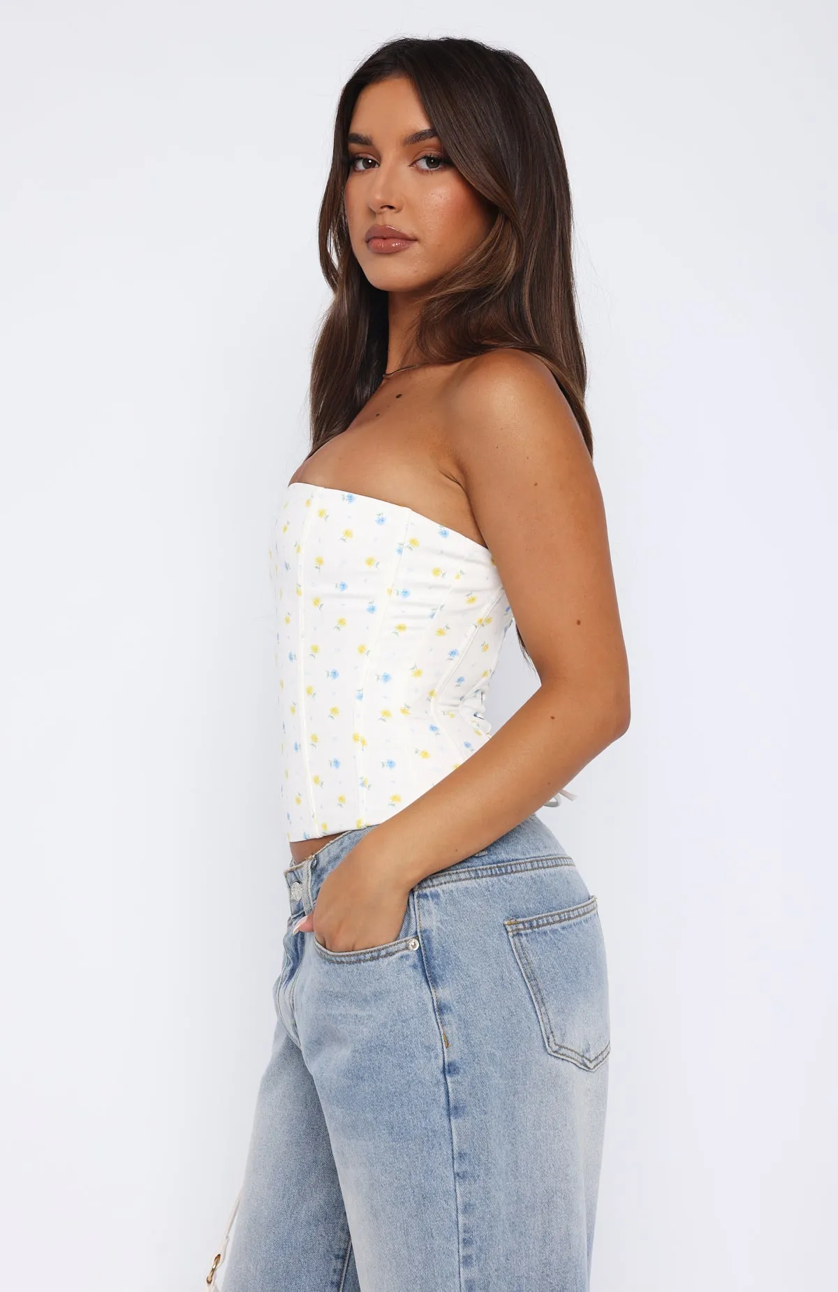 All The Small Things Bustier Buttercup Floral