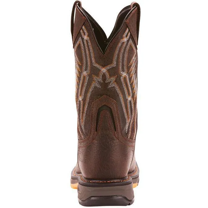 Ariat Men's WorkHog XT Dare 11 Carbon Toe Western Work Boot- Brown - 10024952