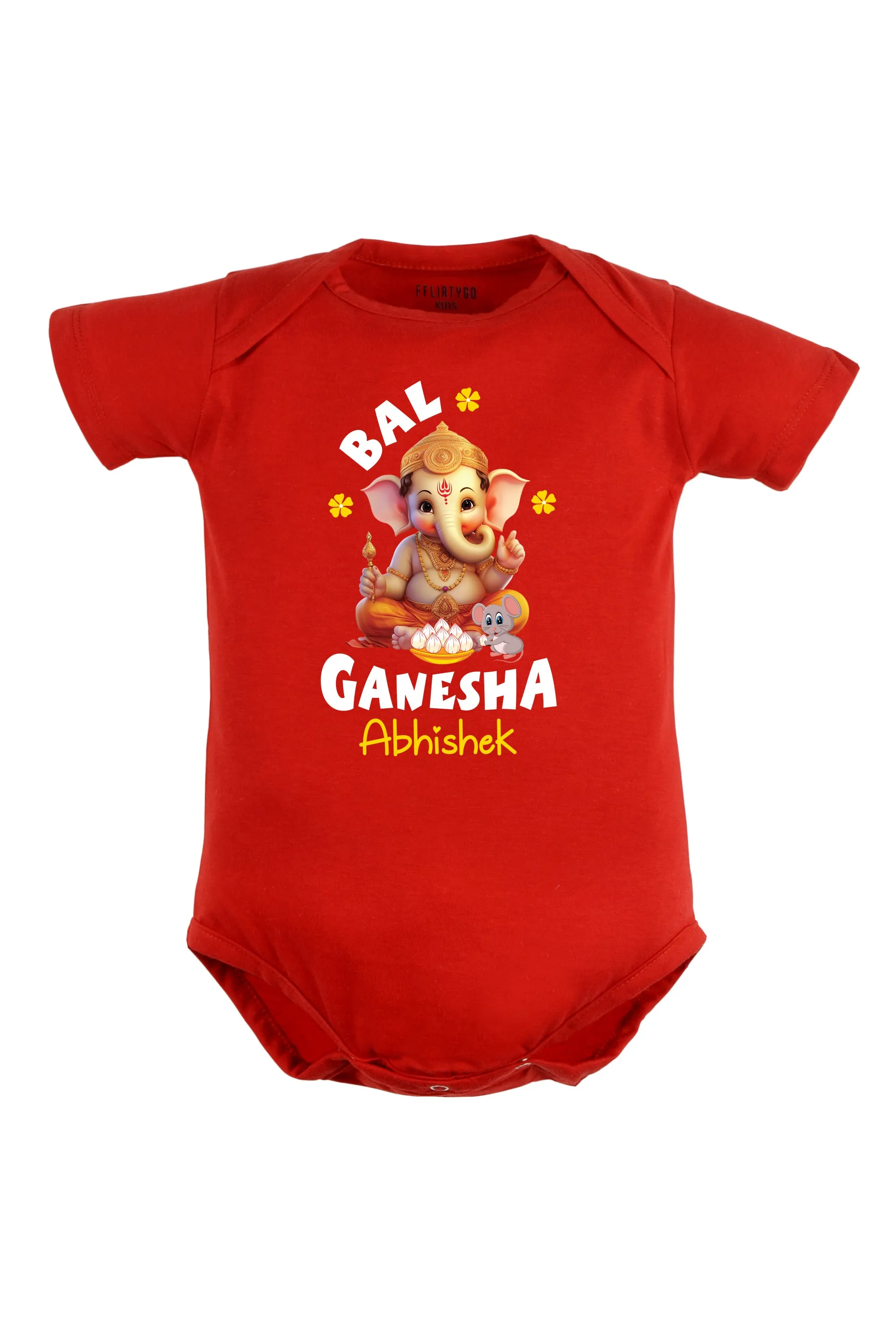 Bal Ganesha Baby Romper | Onesies w/ Custom Name