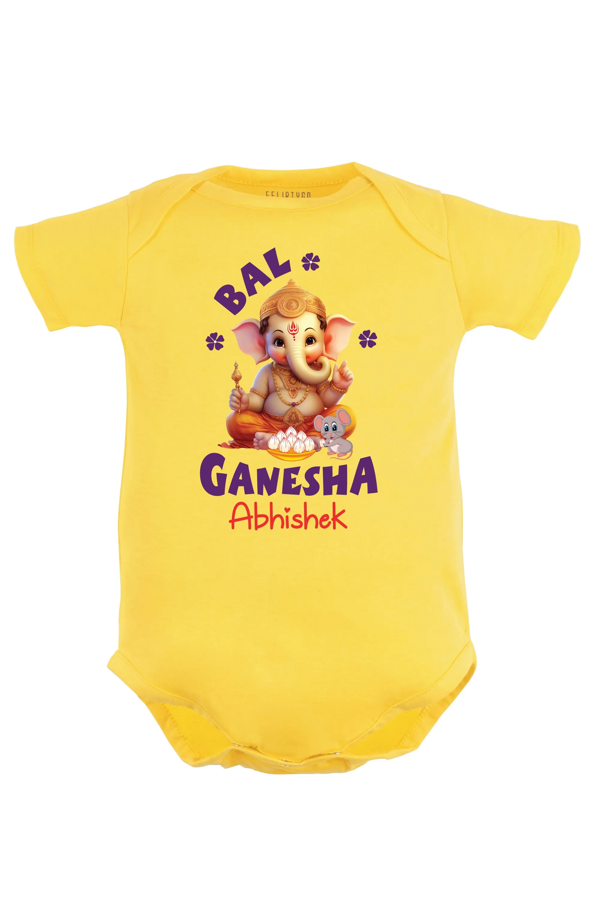 Bal Ganesha Baby Romper | Onesies w/ Custom Name