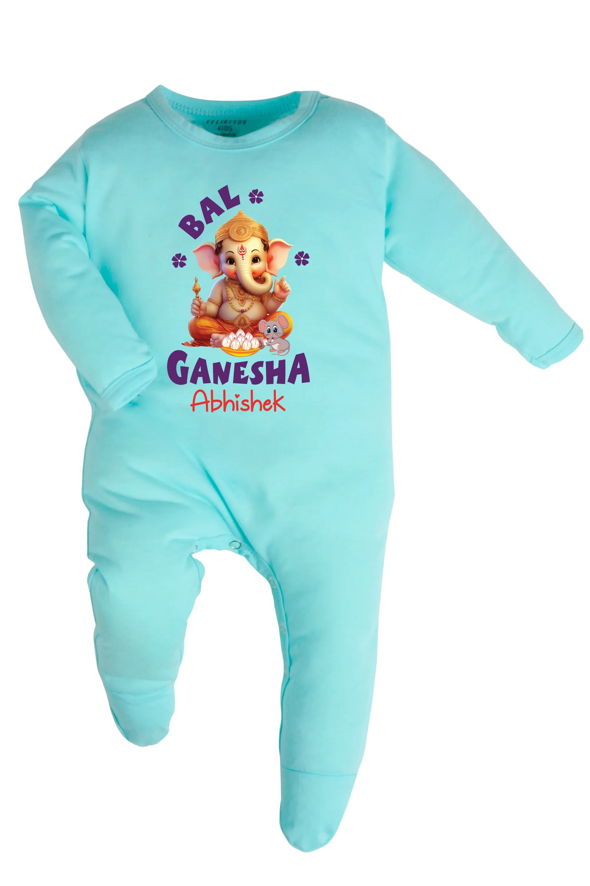 Bal Ganesha Baby Romper | Onesies w/ Custom Name