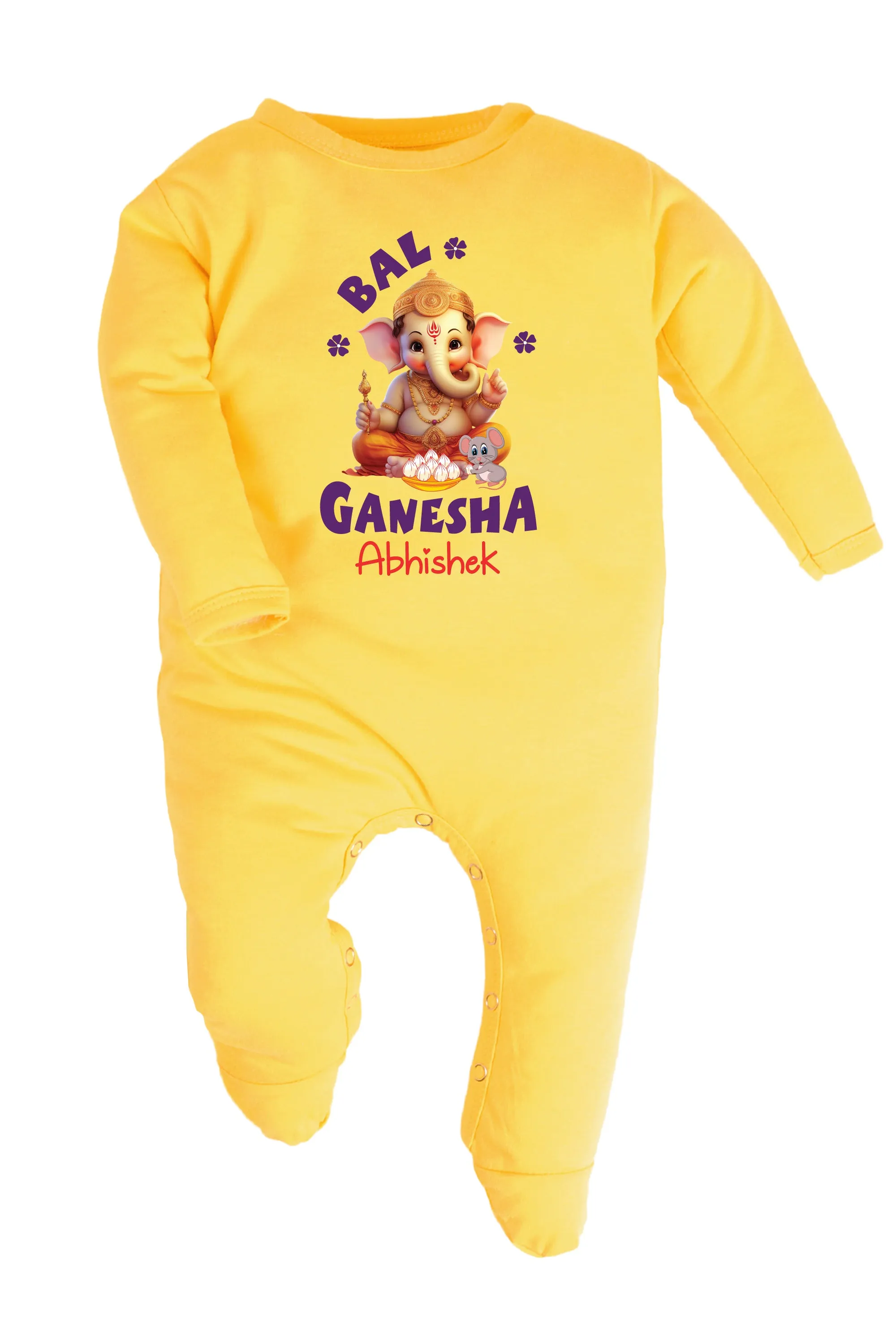 Bal Ganesha Baby Romper | Onesies w/ Custom Name