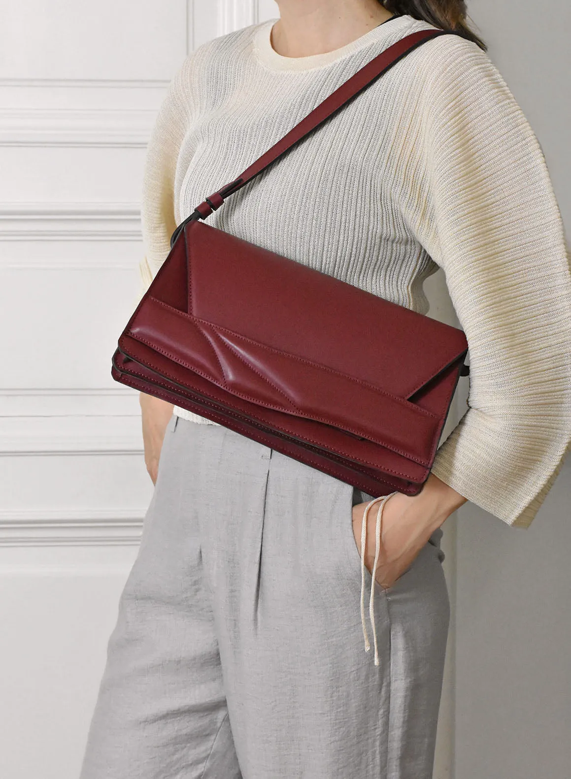 Balance Bag - Smooth Dark Red   Personalisation