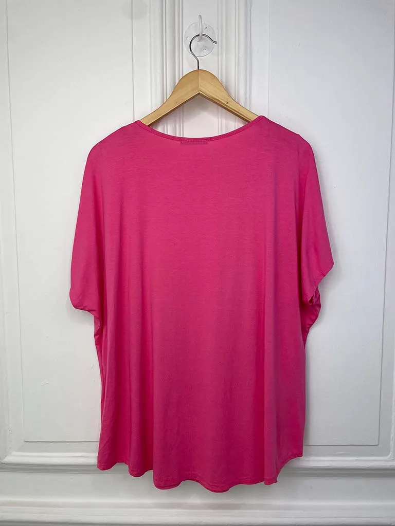 Basic T-Shirt - Lipstick Pink