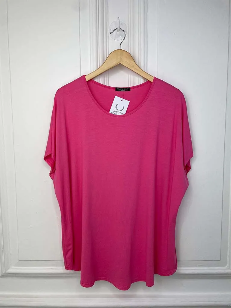 Basic T-Shirt - Lipstick Pink