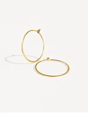 Beat Gold Hoop Earrings