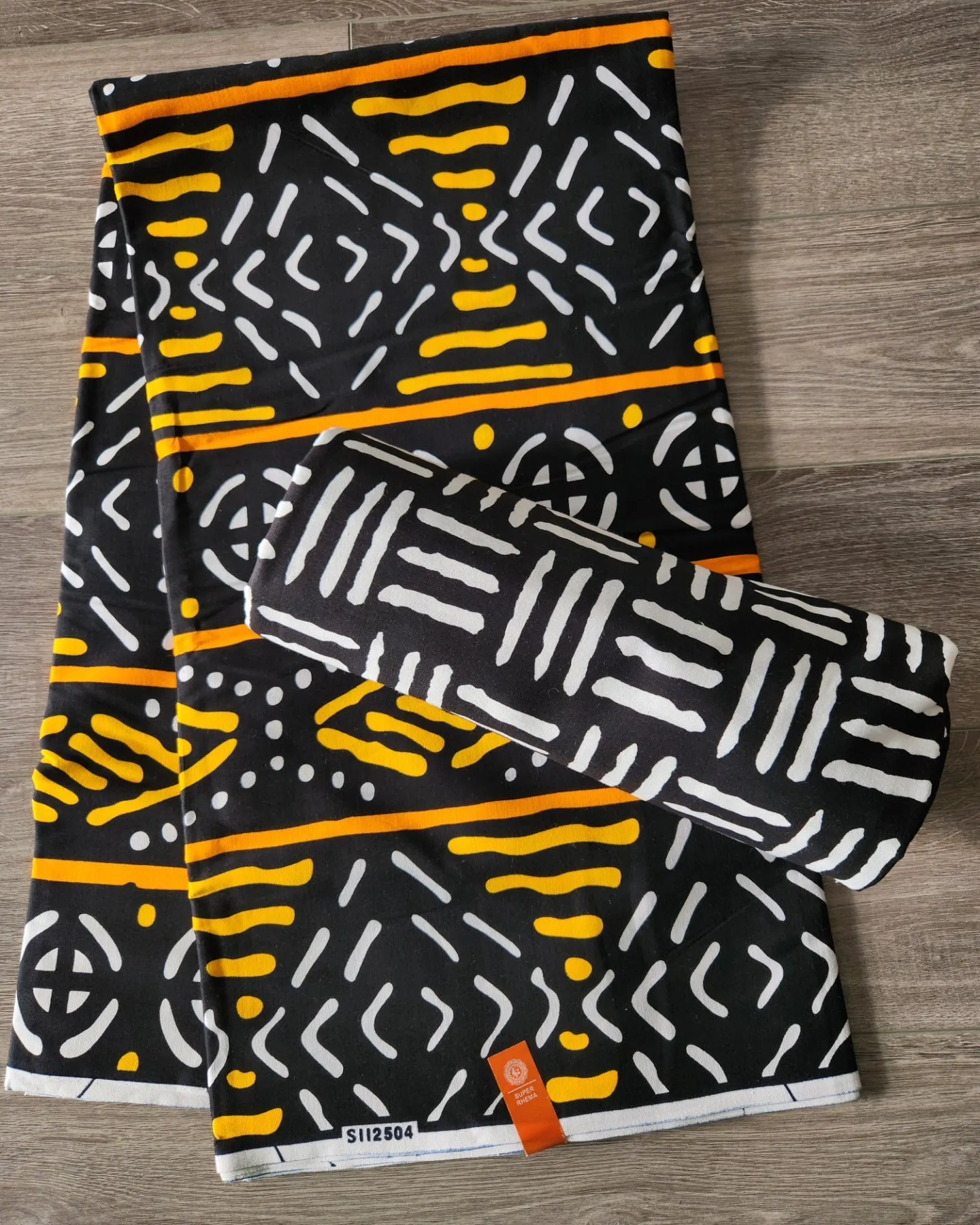 Black and Gold Mix and Match African Fabric