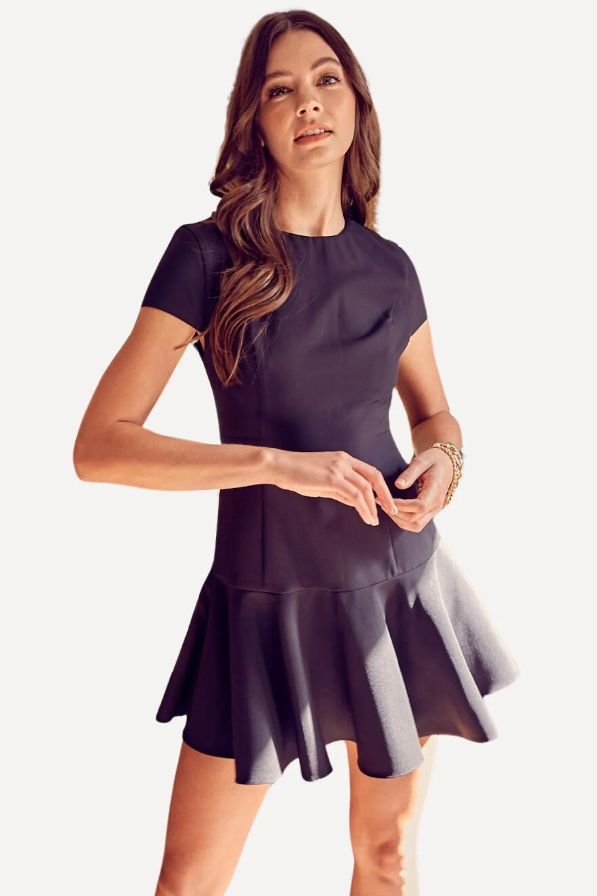 Black Peplum Dress