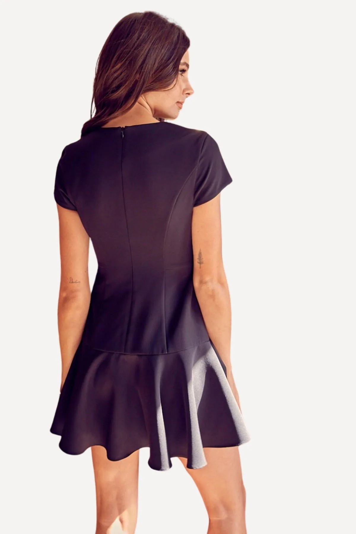 Black Peplum Dress