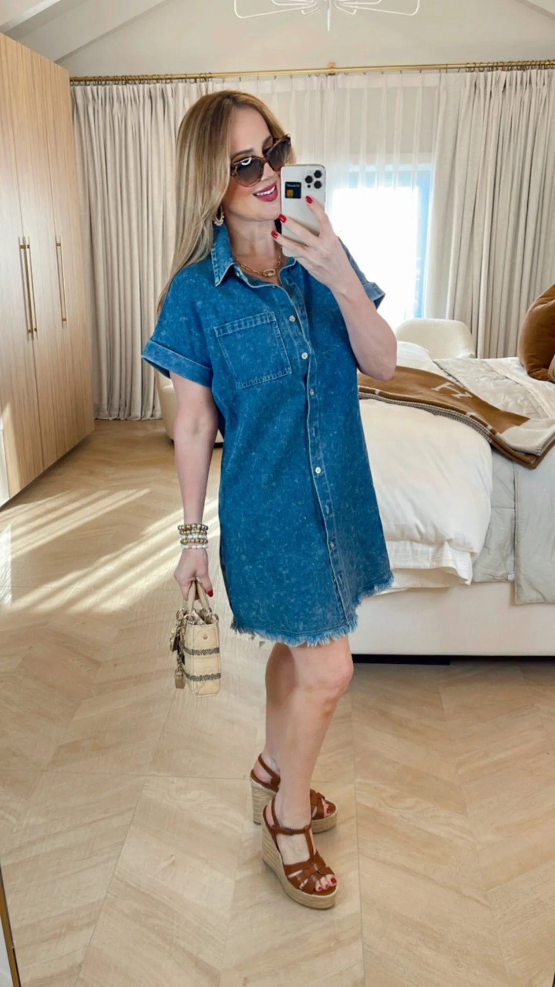 Blue Ivy Washed Denim Dress