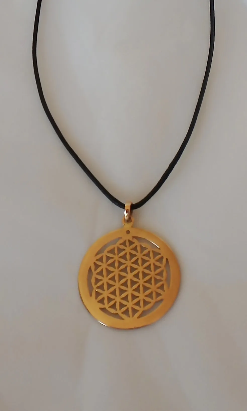 Brass Flower Of Life Necklace