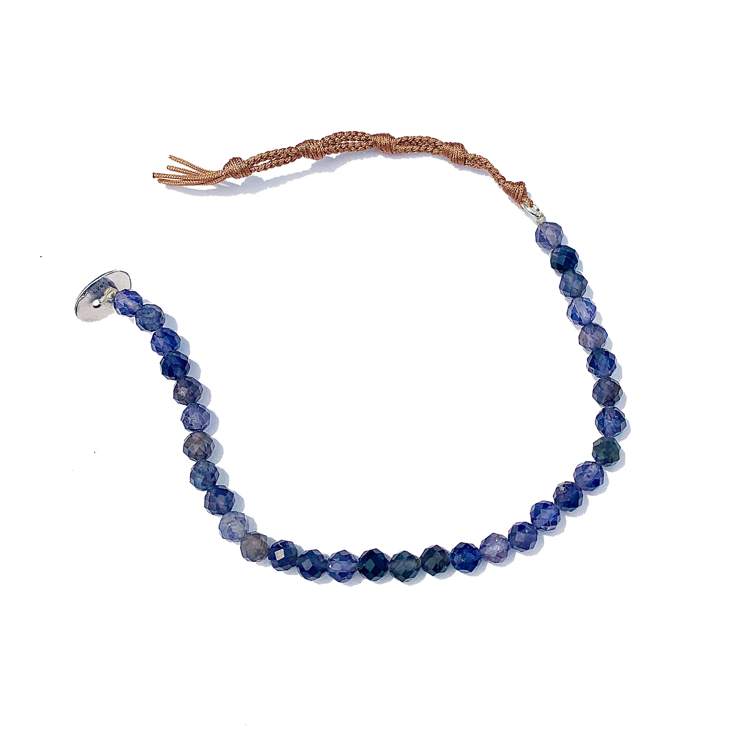 Chan Luu Single Wrap Beaded Bracelet in Iolite and Sterling Silver