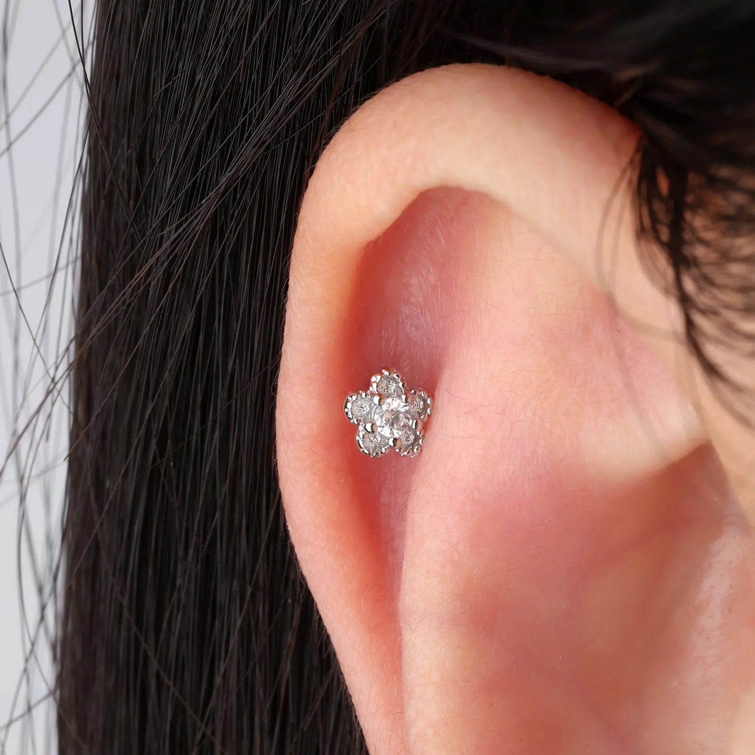 Charm Flower Stud