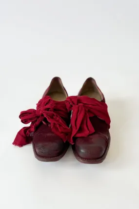 Cherevichkiotvichki - Square Derby with Toe Cap - Red