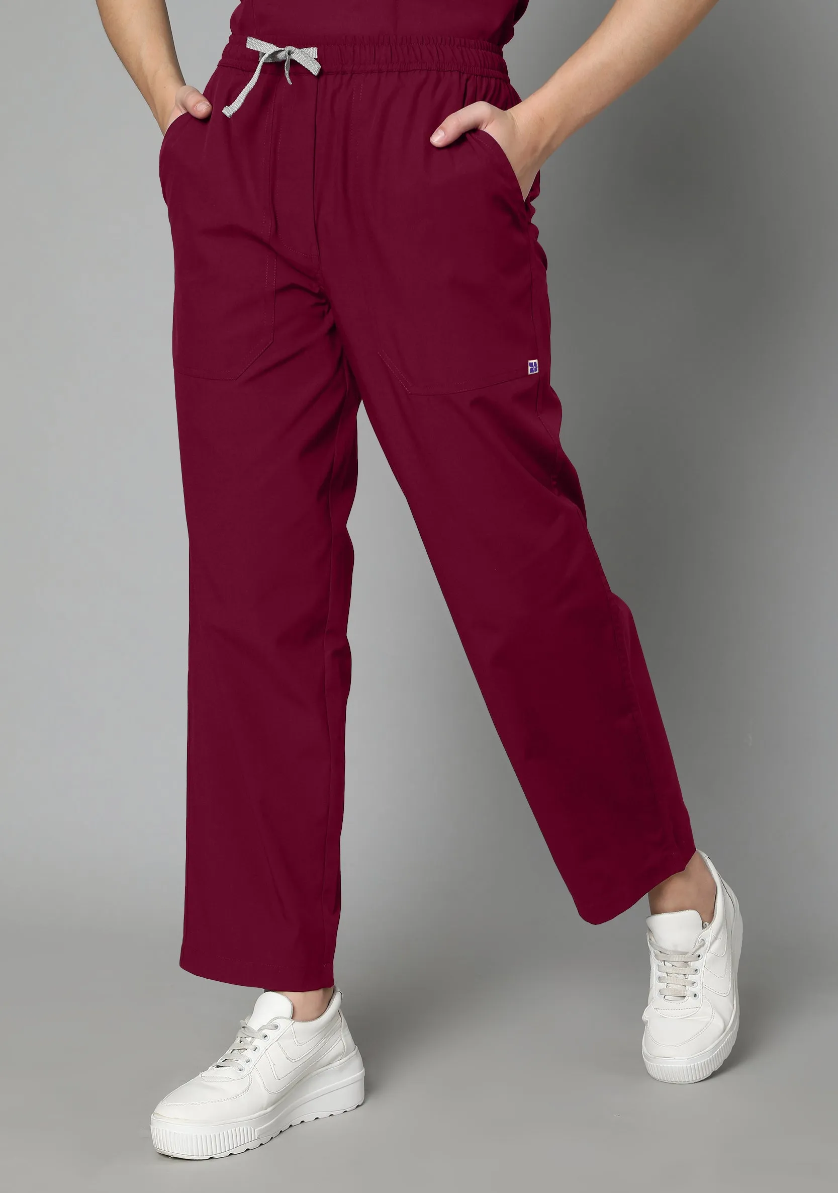 Classic Women's 5-Pocket (Maroon) Scrub