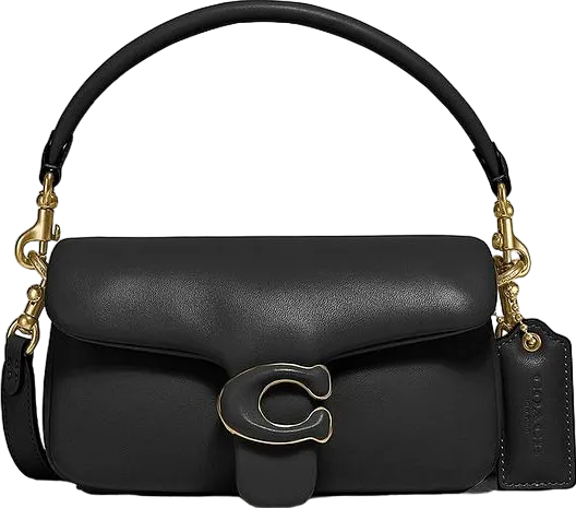 Coach Pillow Tabby Small Leather Shoulder Bag - Black