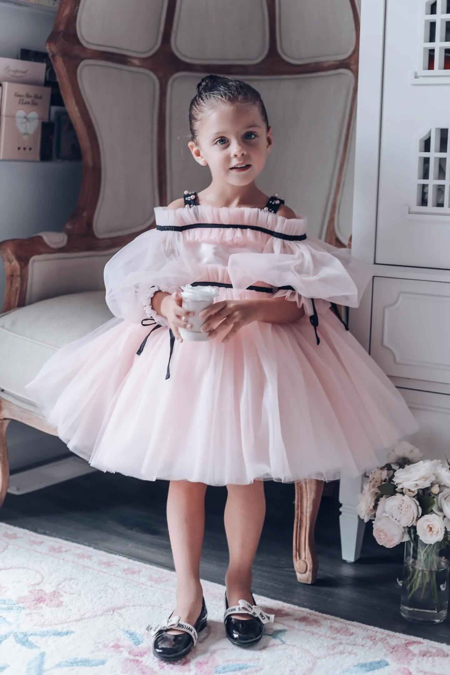 Coco-Pink Tulle Dress