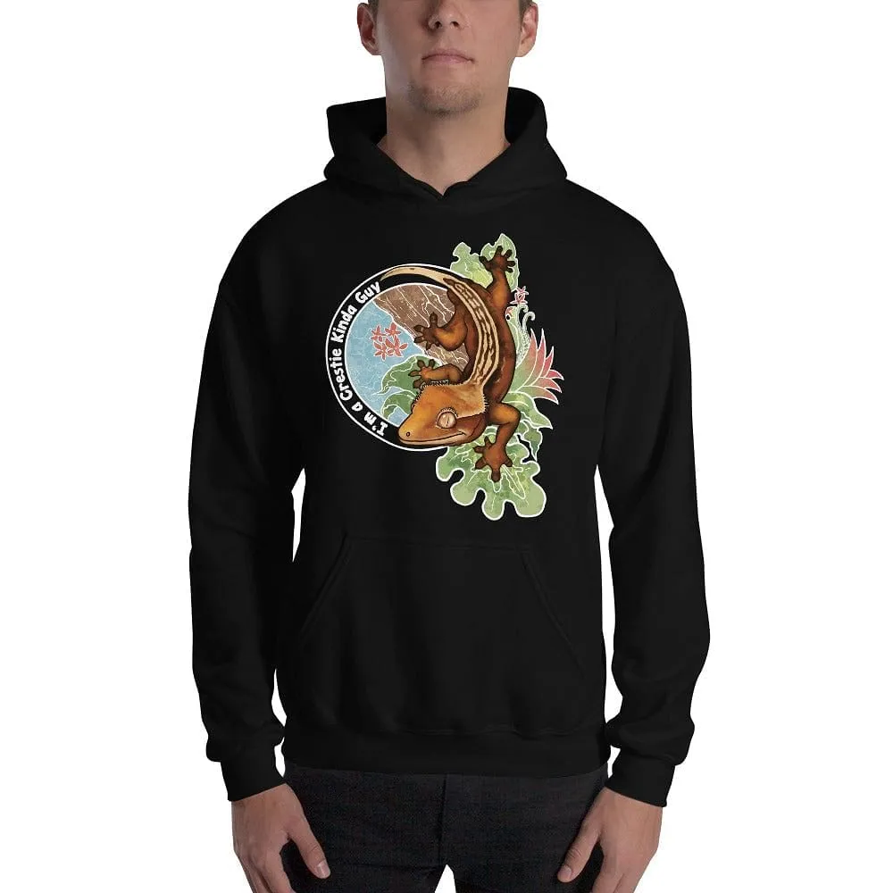 Crestie Kinda Guy, Crested Gecko Hoodie, Cute Lizard, Reptile Gift Pullover