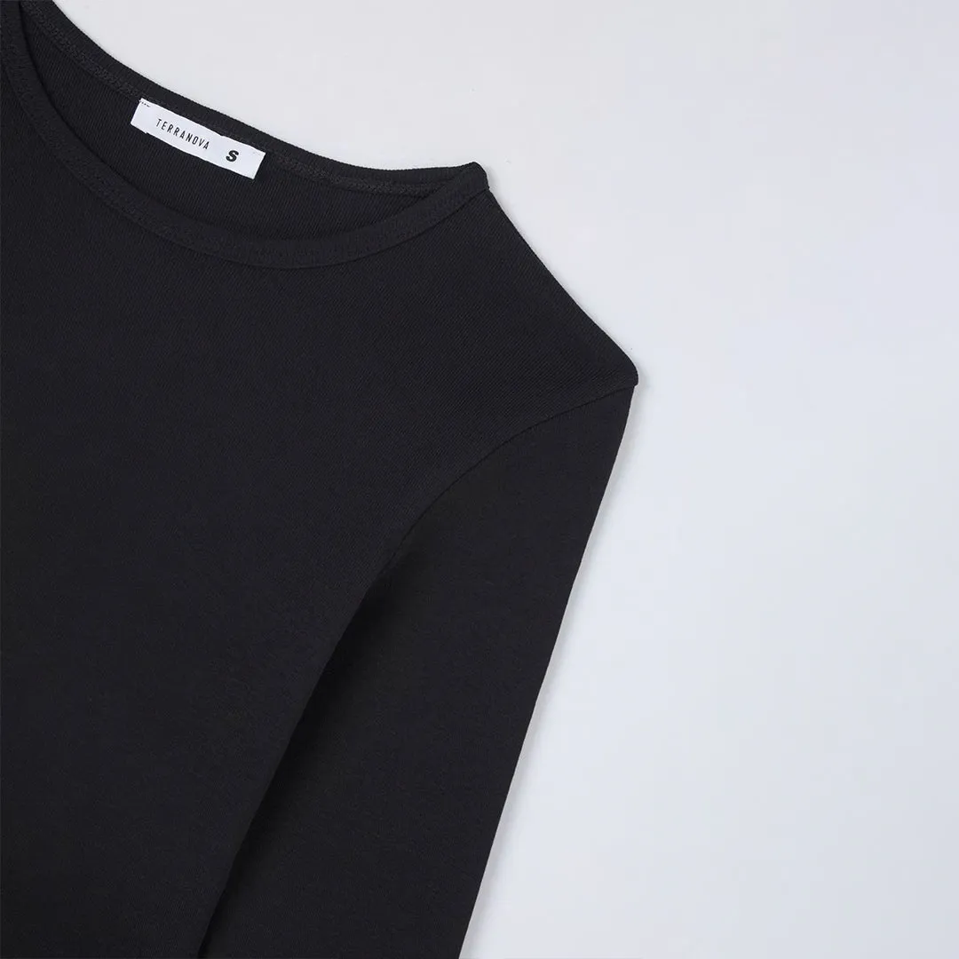 Crew Neck Long Sleeve T-Shirt