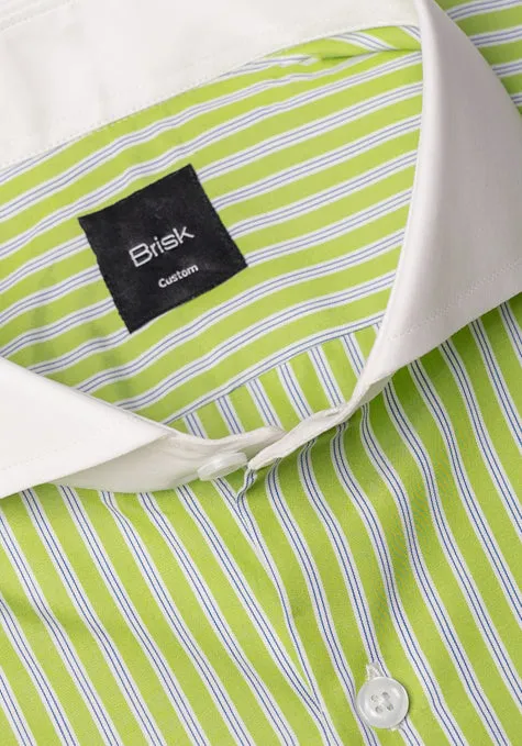 Crisp Green Stripes Shirt