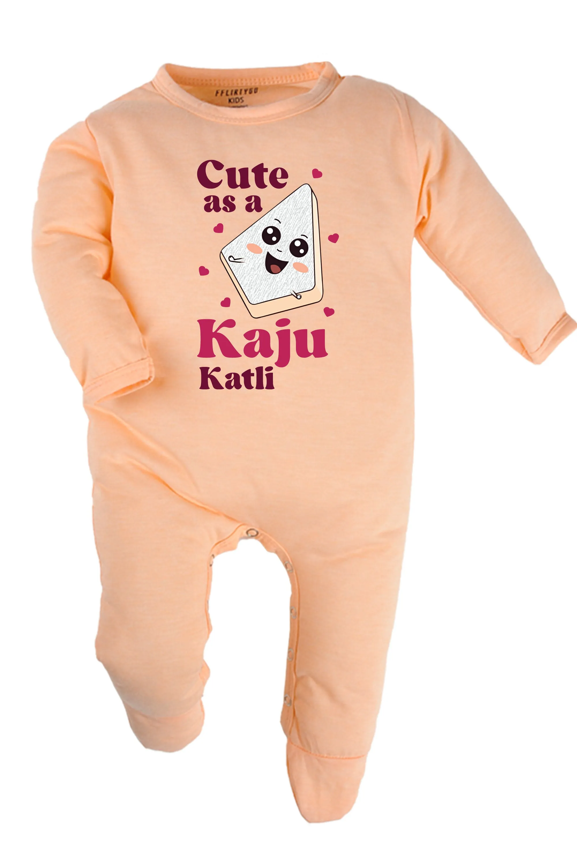 Cute As A Kaju Katli Baby Romper | Onesies