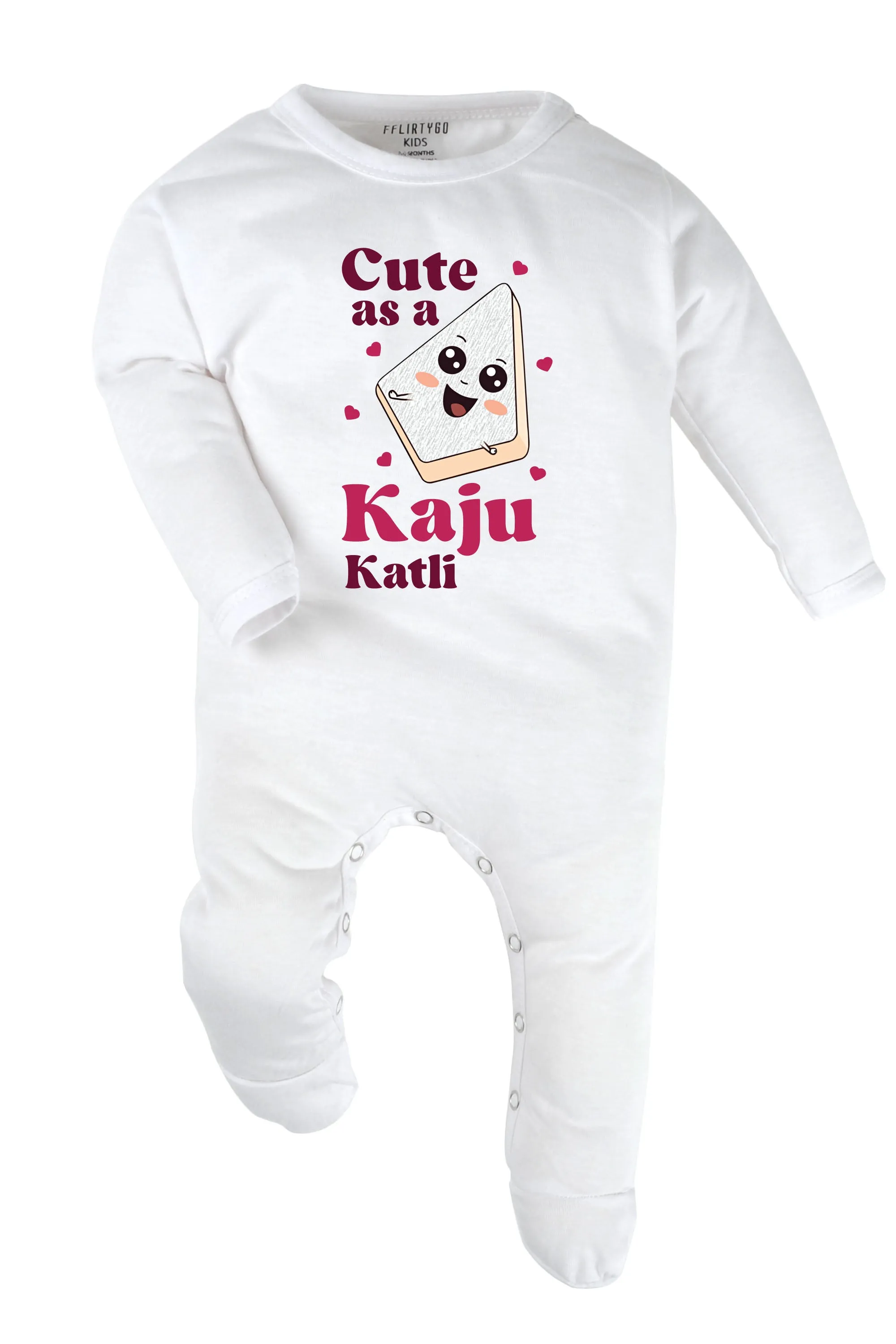 Cute As A Kaju Katli Baby Romper | Onesies