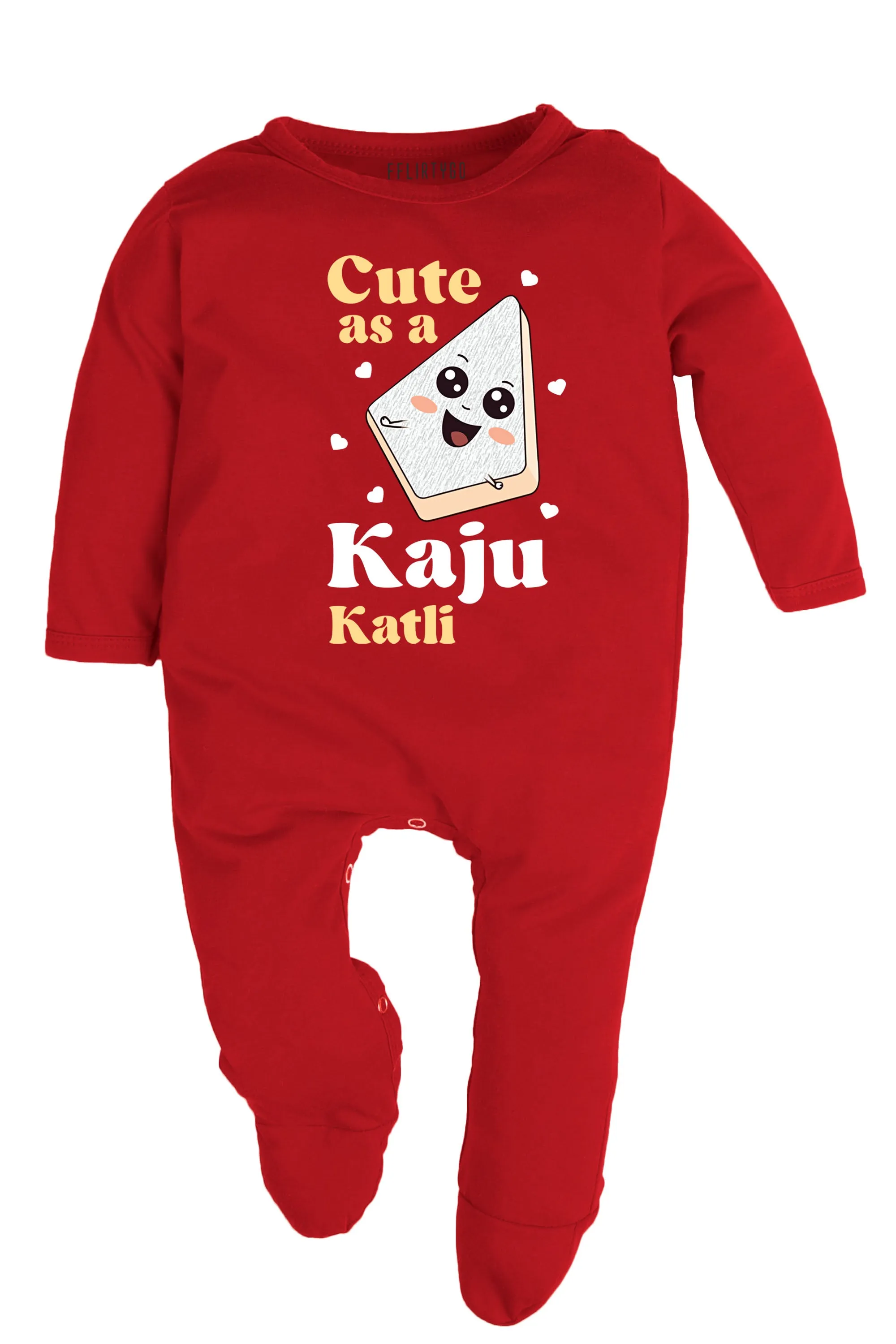 Cute As A Kaju Katli Baby Romper | Onesies