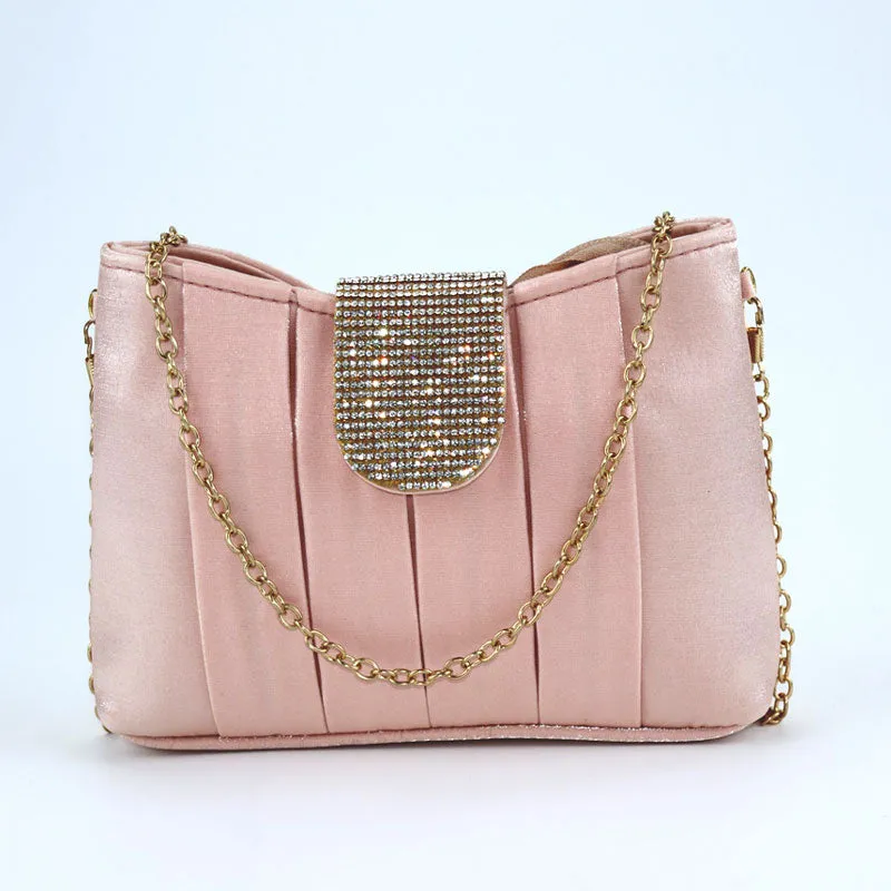 Diamond Flap Clutch Cross Body Long Chain Handbags