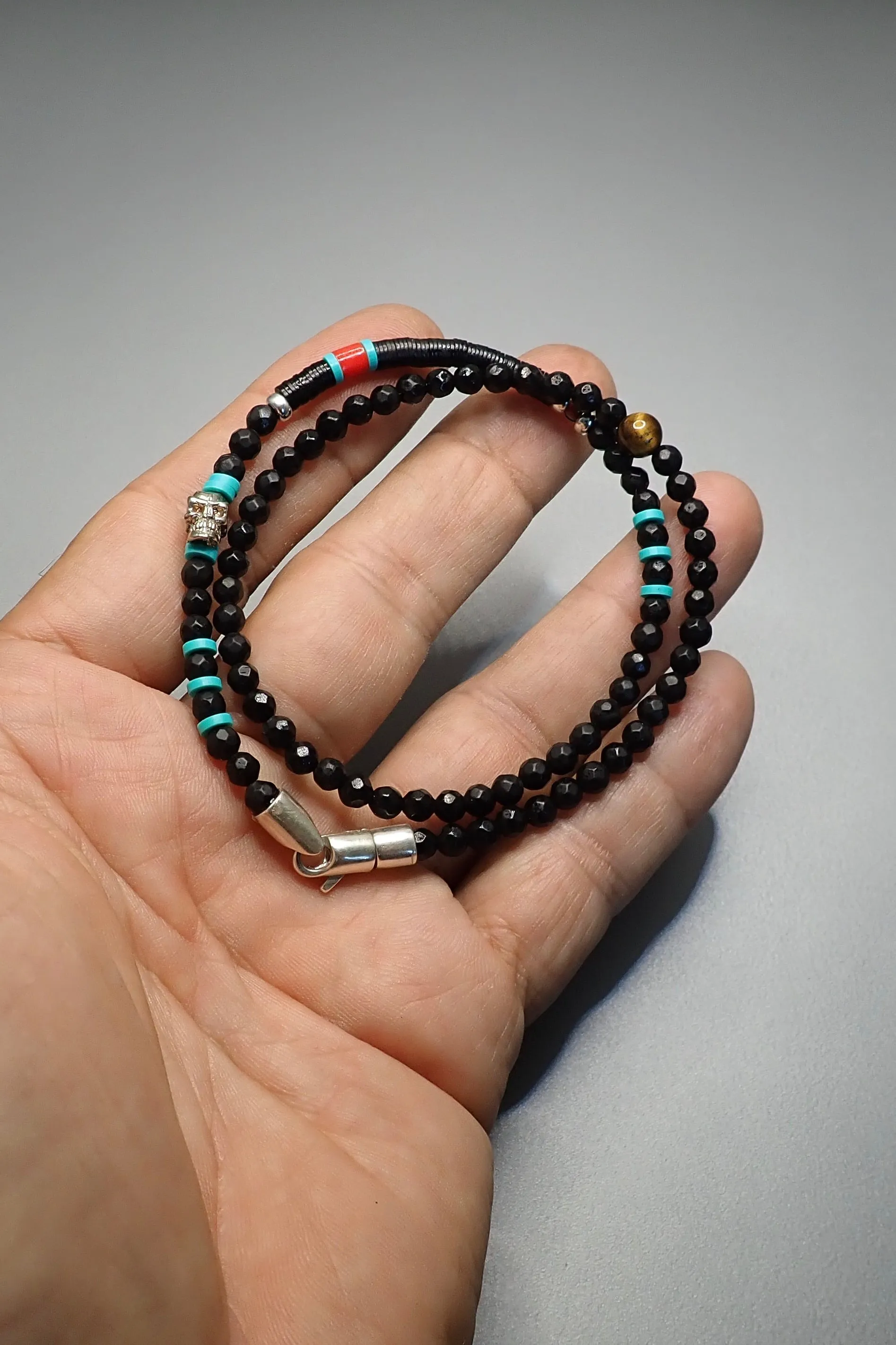 DOUBLE WRAP ONYX BRACELET