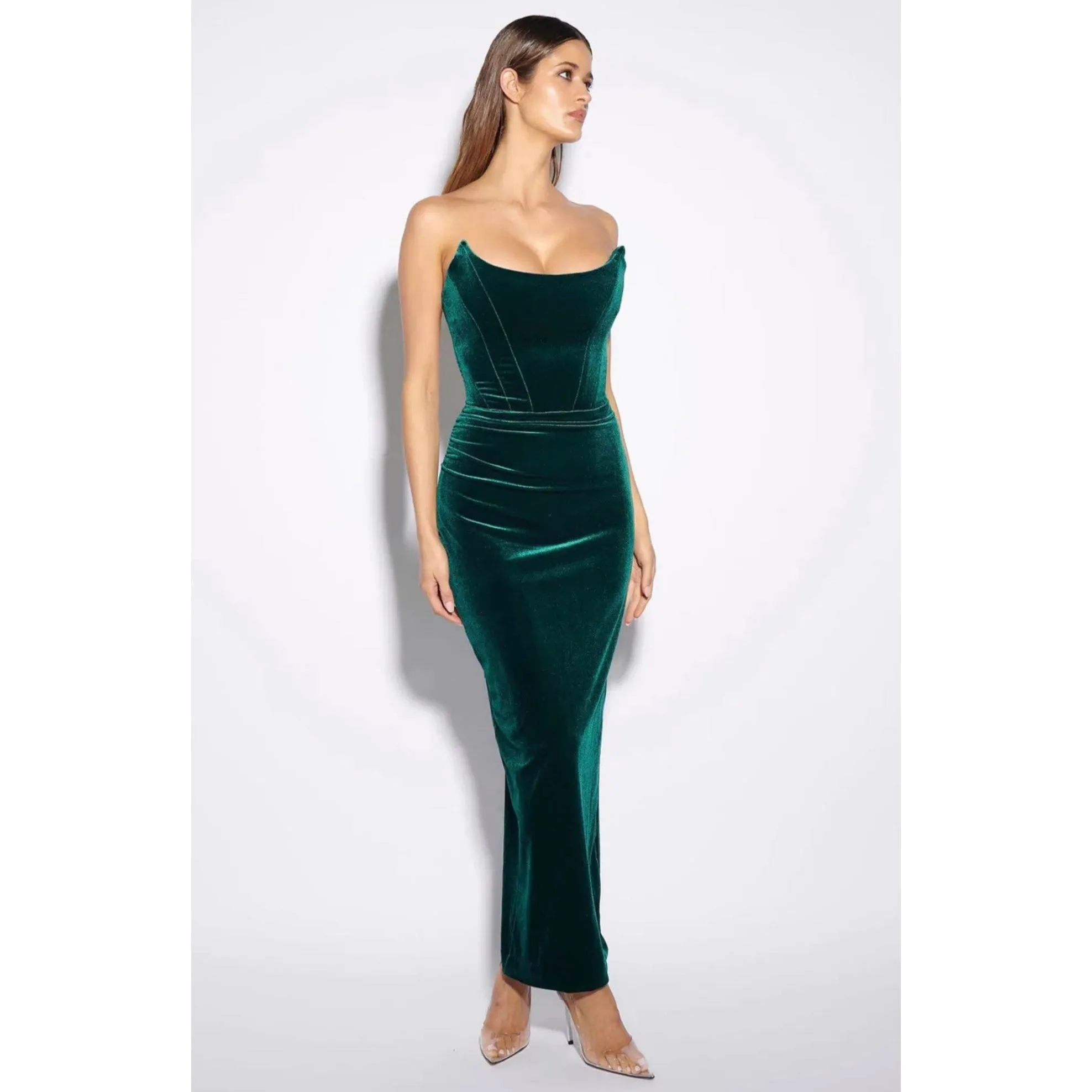 Effie Kats Koi Gown - Emerald