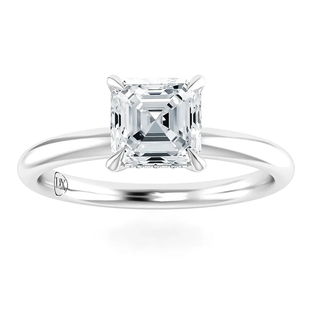 Elaine  - 18ct White Gold - Asscher