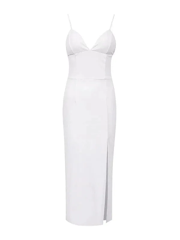 Elegant Spaghetti Strap Midi Dress for Women - Perfect for Summer and Spring Events