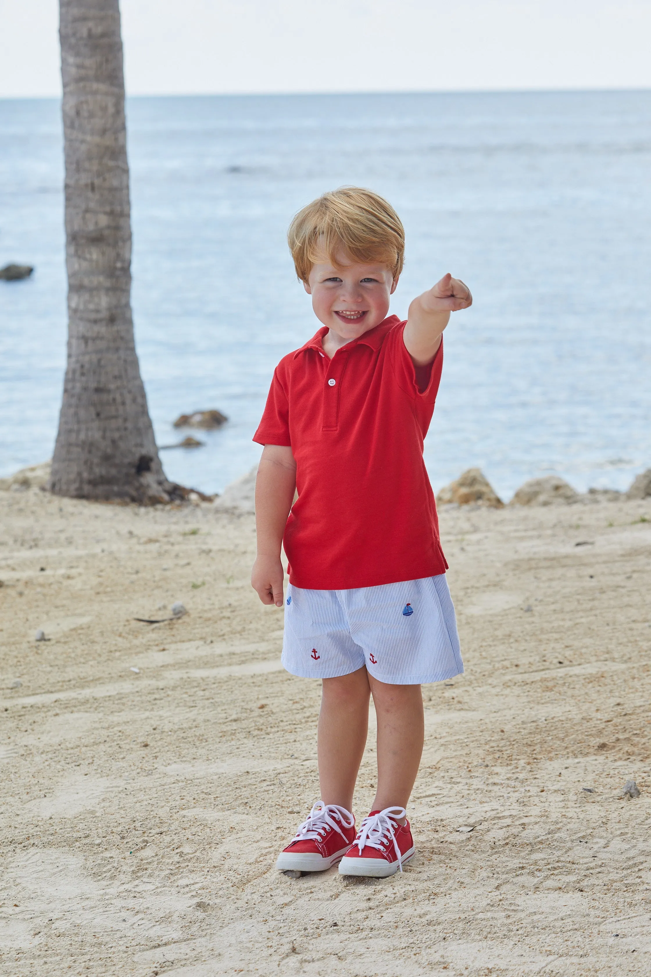 Embroidered Basic Short - Nautical