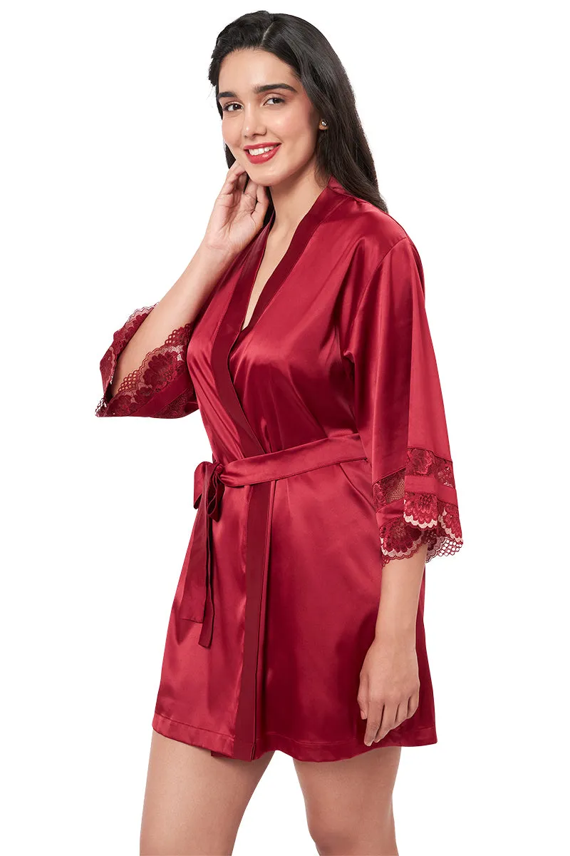 Eternal Bliss Lace Robe