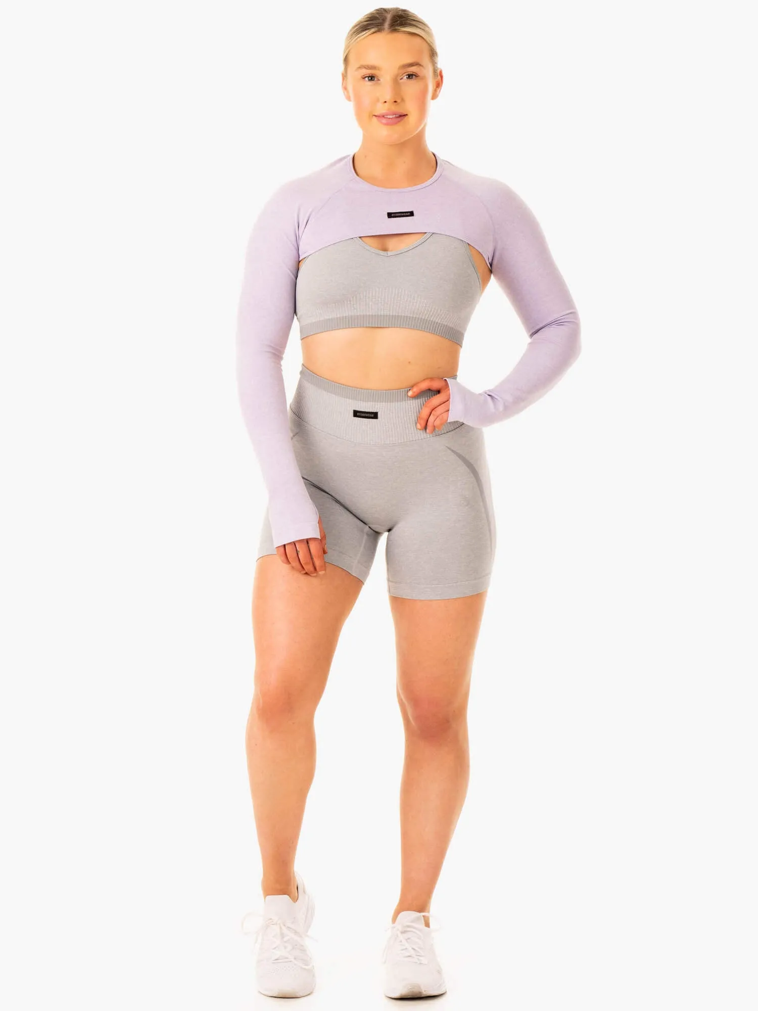 Excel Seamless Super Crop - Lavender Marl