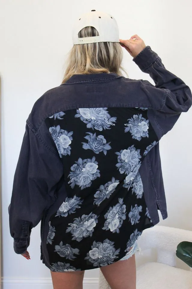 Floral Back Chambray  #5