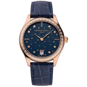 Frederique Constant Classics Ladies Quartz Stainless Steel & Rose Gold FC-220NSD3BD4