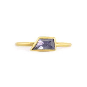 Geo Tanzanite Stacking Ring by Marion Cage